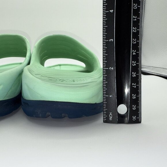 HOKA One One Sandal ORA Recovery Mint Green Blue Slide Shoes Men’s Size 12 - Picture 11 of 11